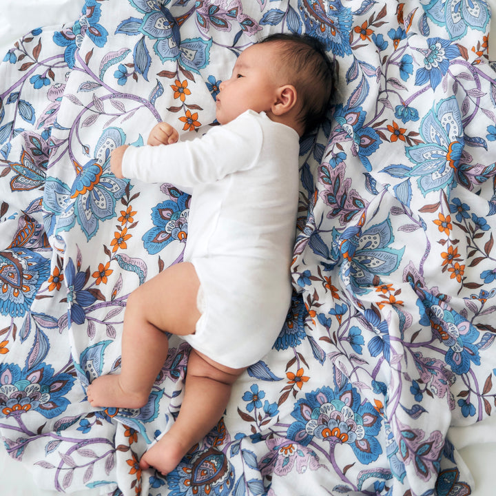 Azure Garden Swaddle