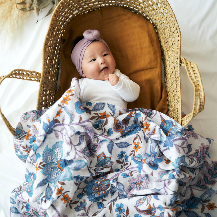 Azure Garden Swaddle