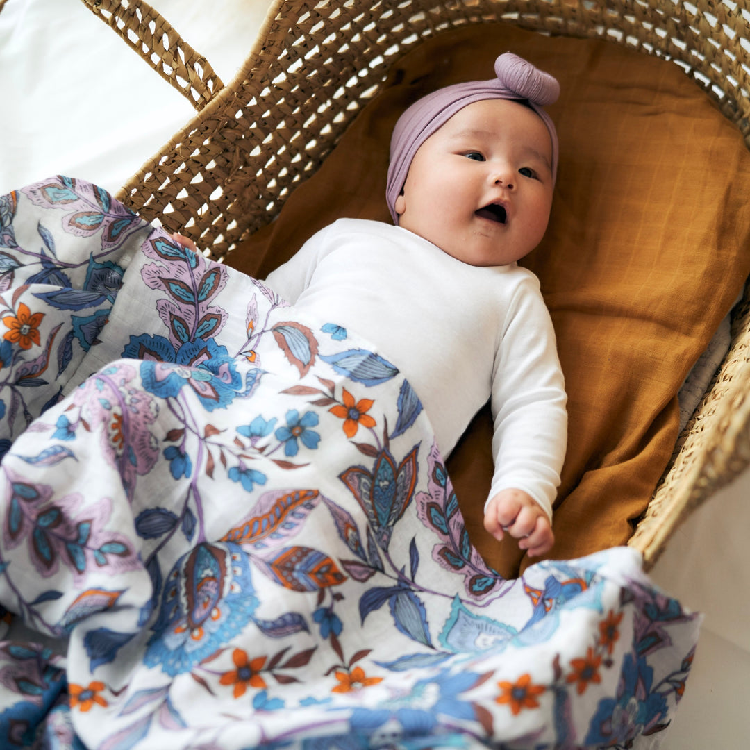 Azure Garden Swaddle