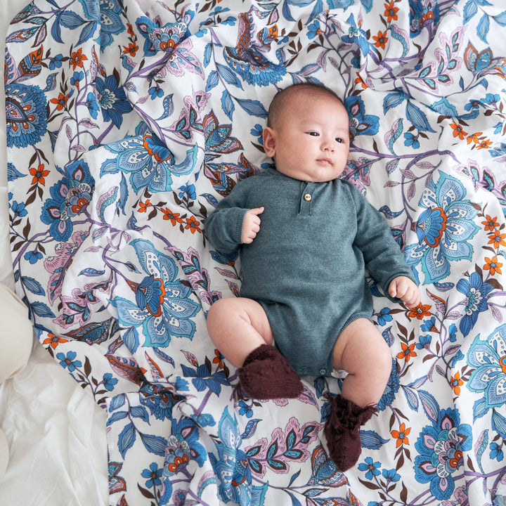 Azure Garden Swaddle