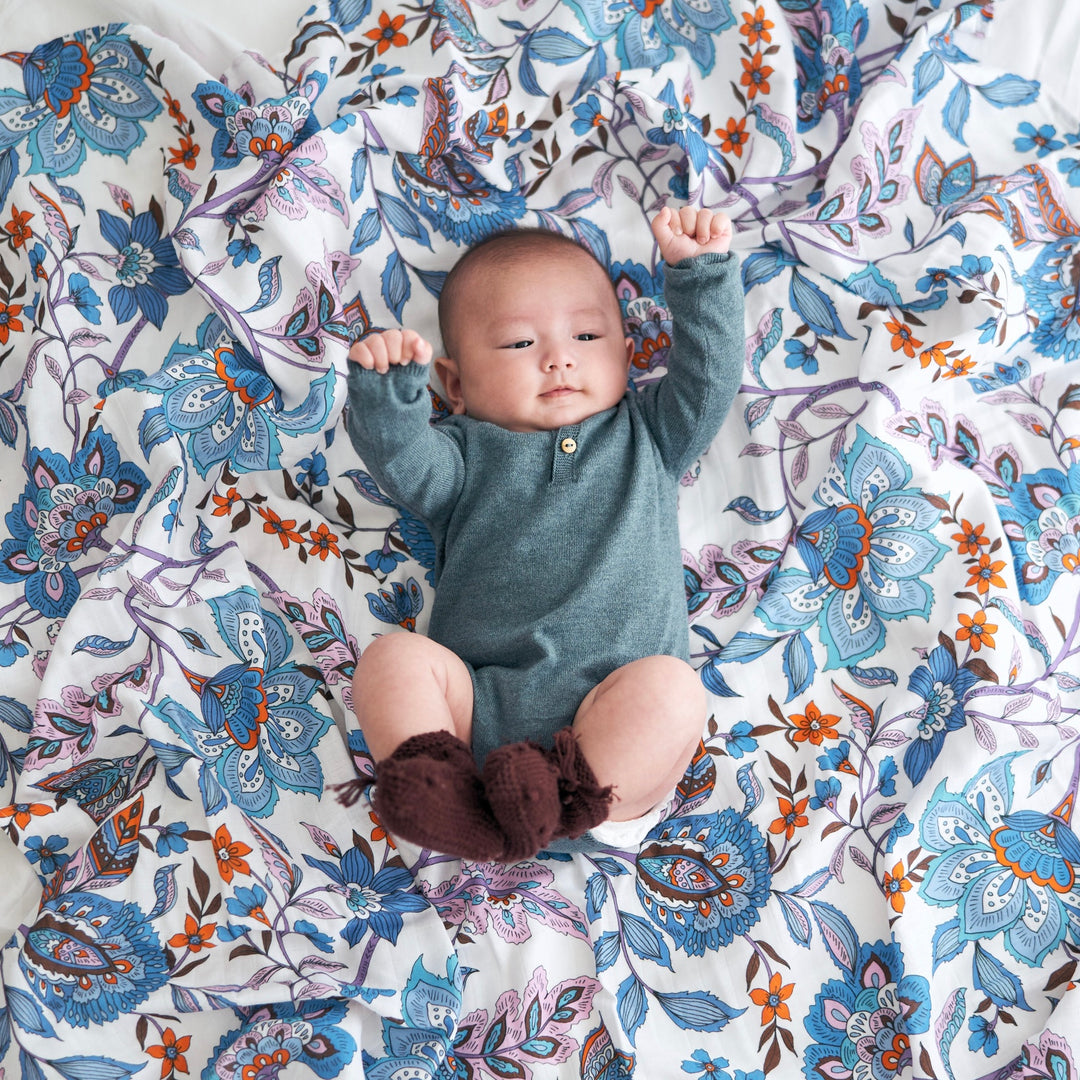 Azure Garden Swaddle