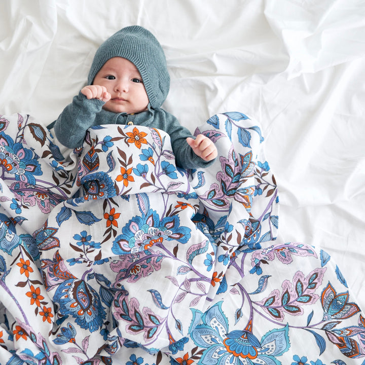 Azure Garden Swaddle