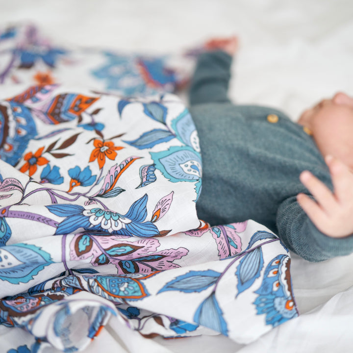 Azure Garden Swaddle