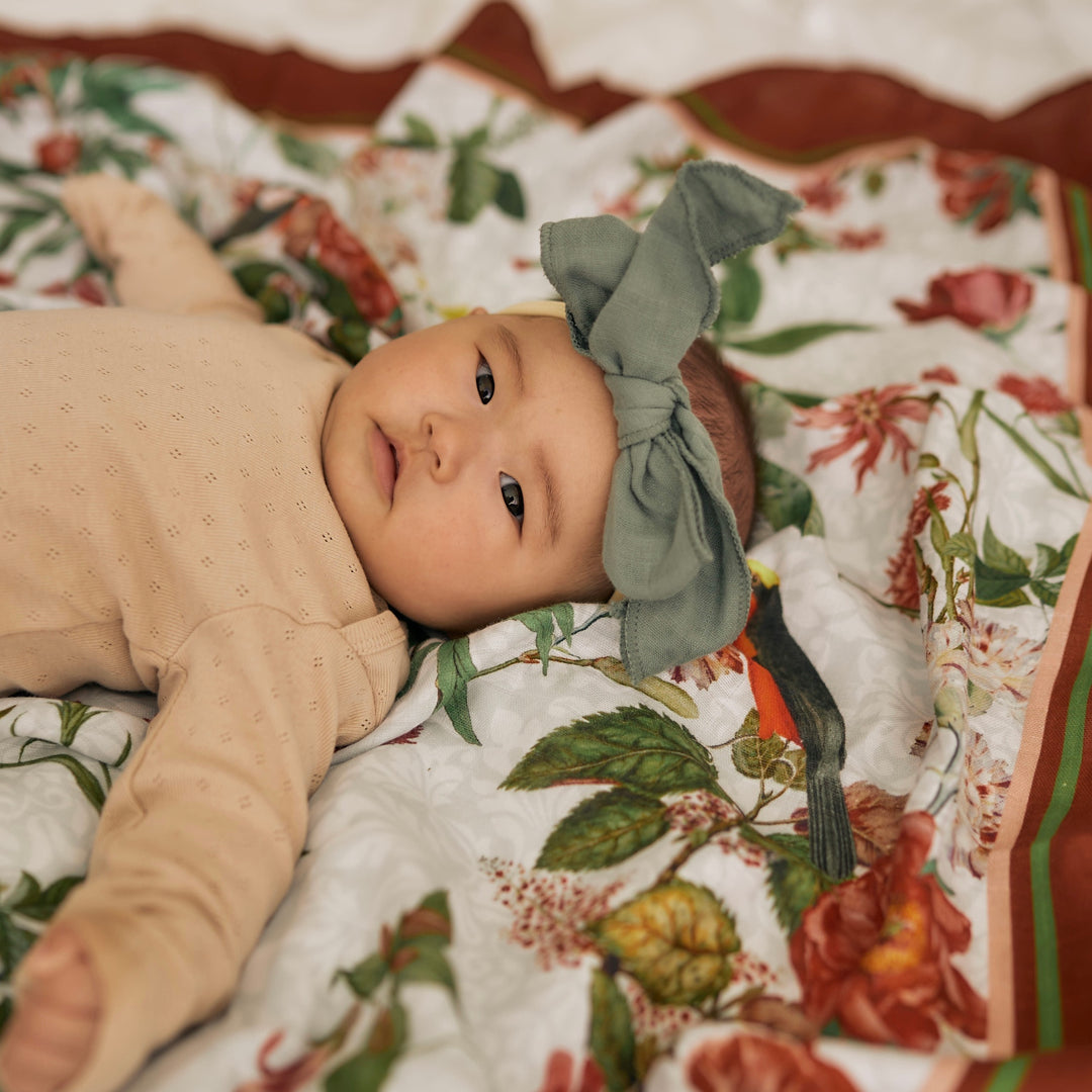 Fiore &amp; Bordeaux Swaddle