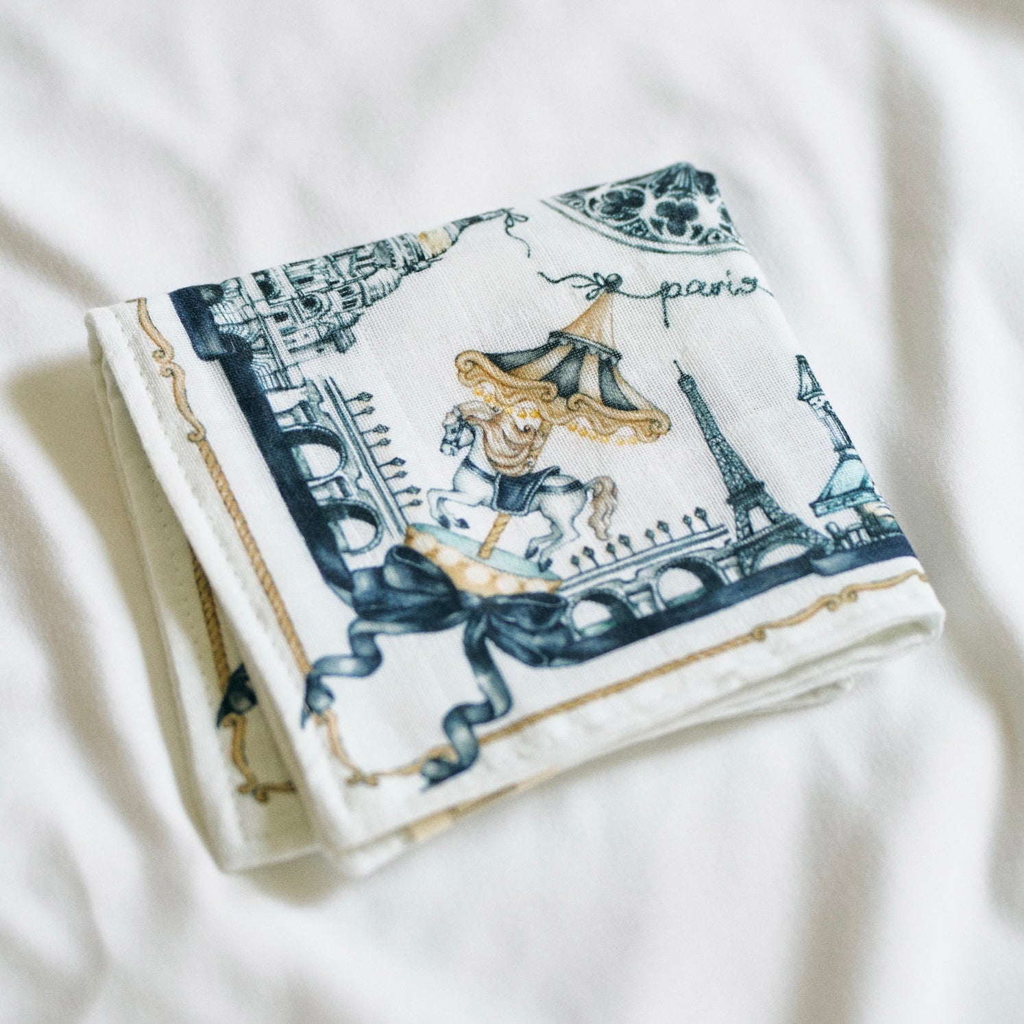 Somewhere in Paris Handkerchief