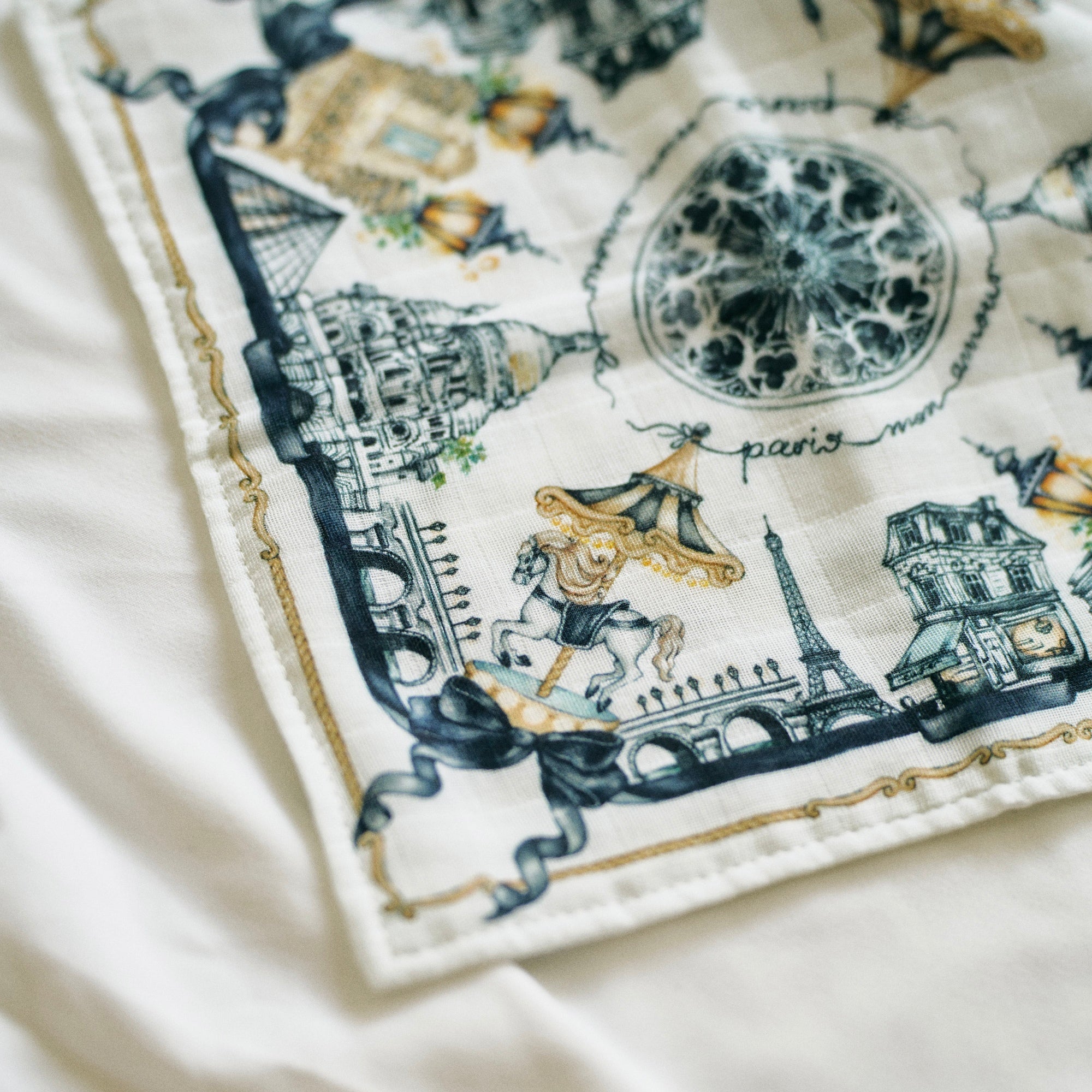 Somewhere in Paris Handkerchief