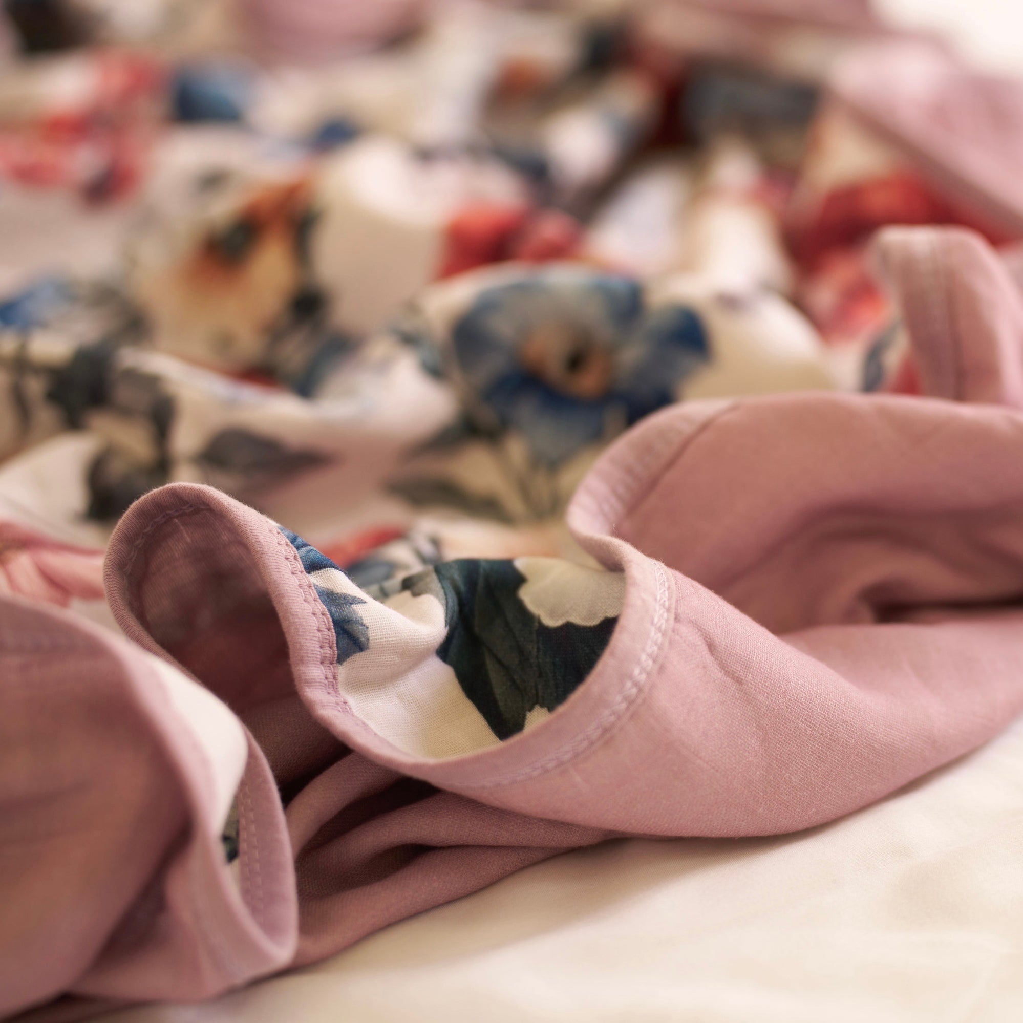 Bouquet de Fleurs Blanket