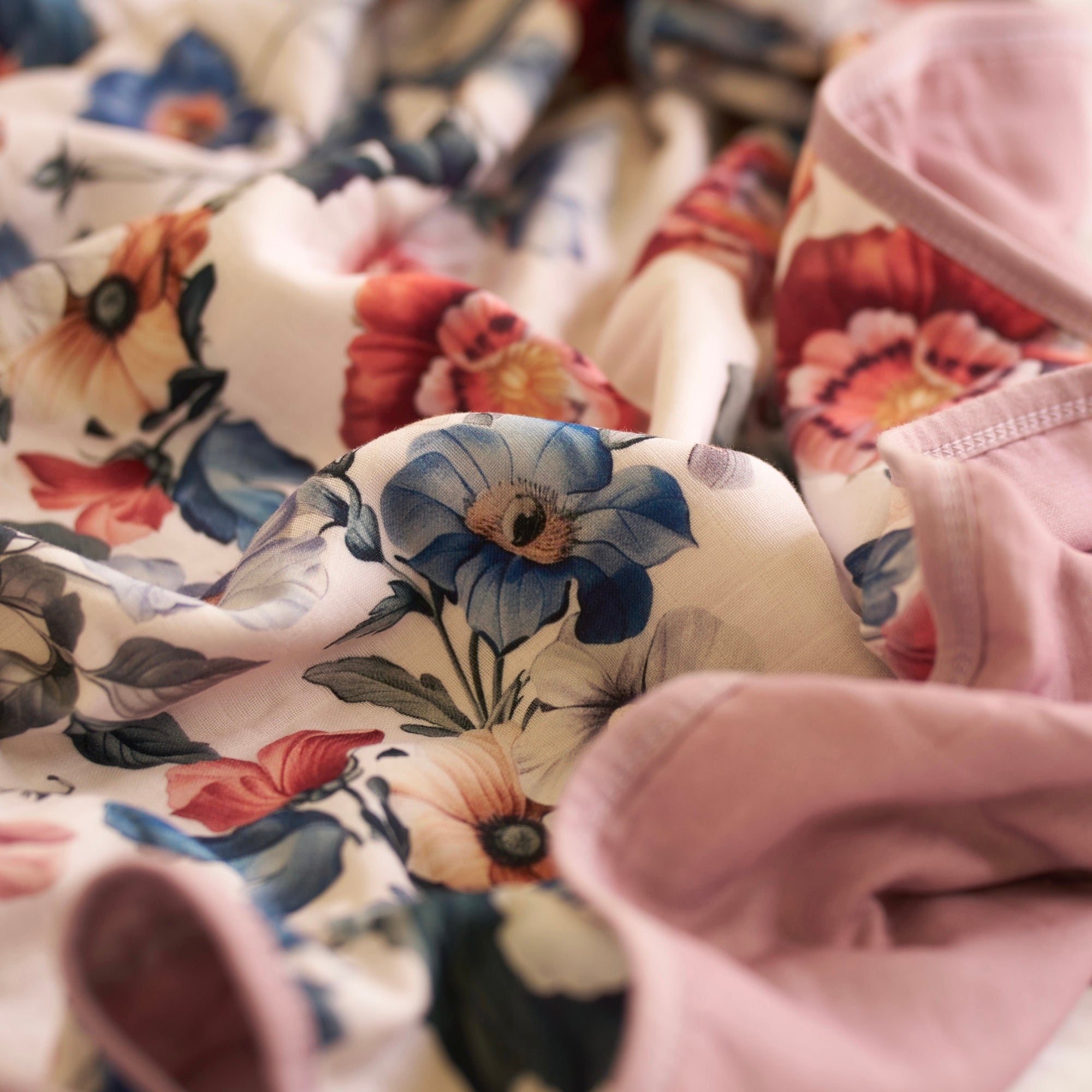 Bouquet de Fleurs Blanket