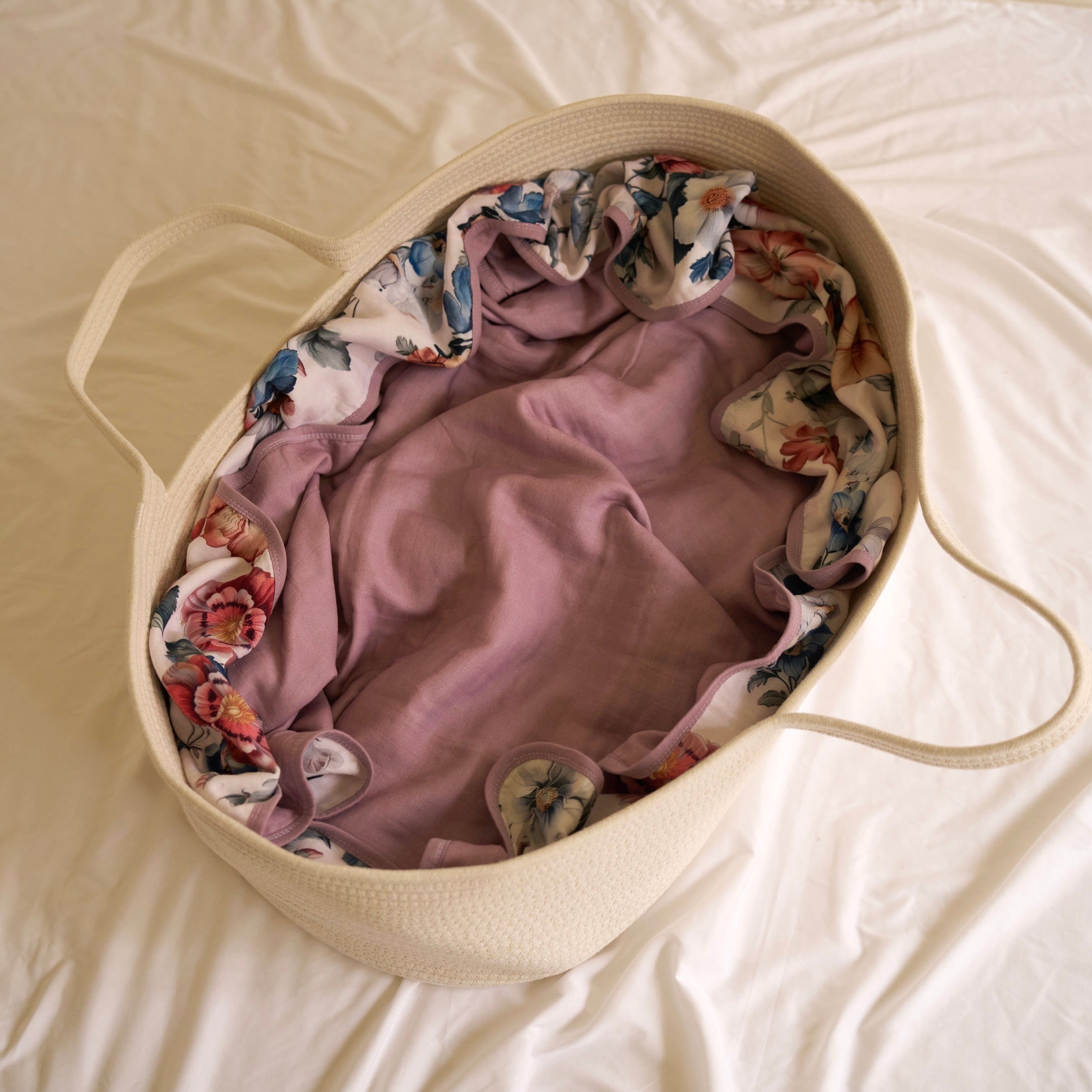 Bouquet de Fleurs Blanket