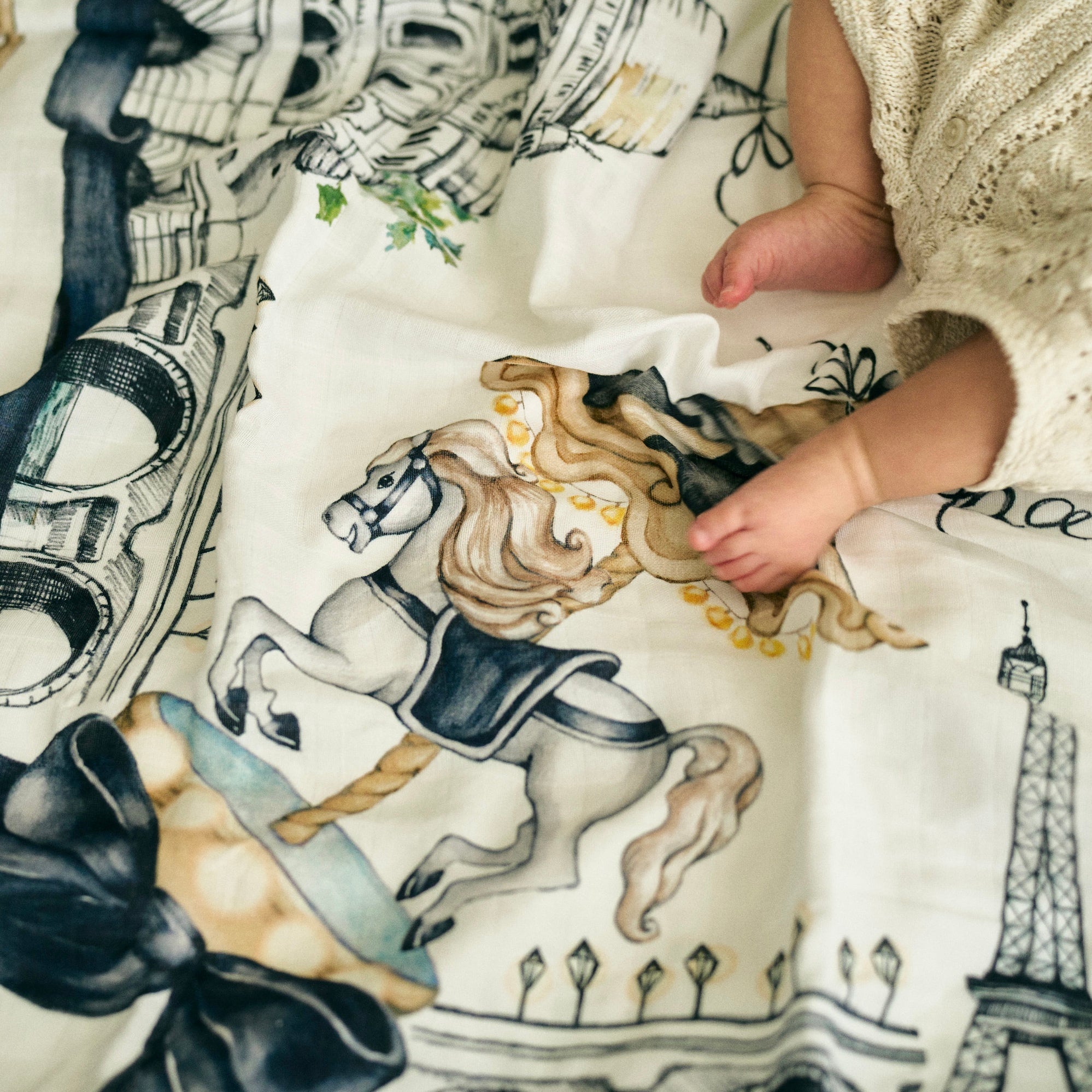 Somewhere in Paris Swaddle