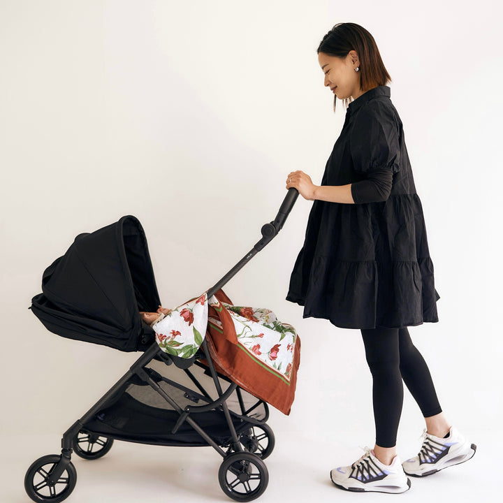 Fiore &amp; Bordeaux Swaddle