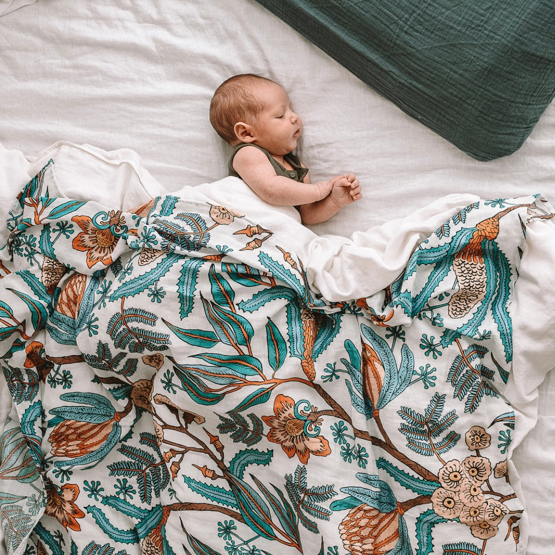 Wattle and Gum Swaddle