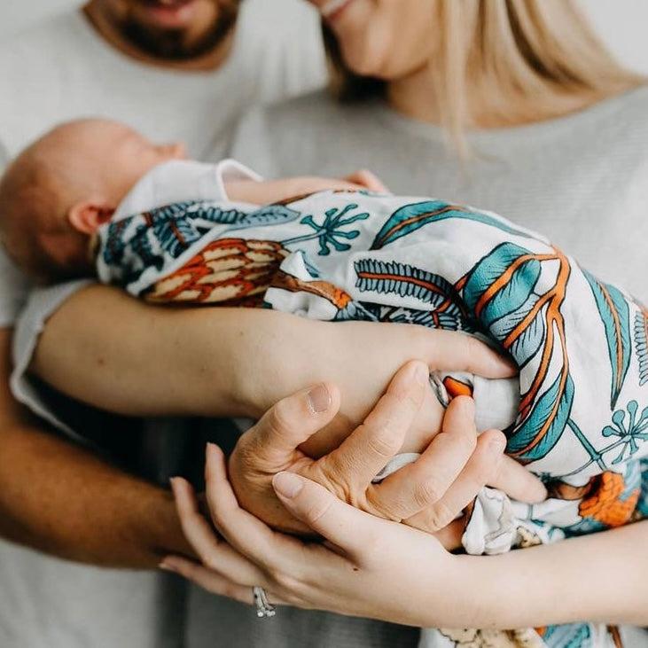 Wattle and Gum Swaddle